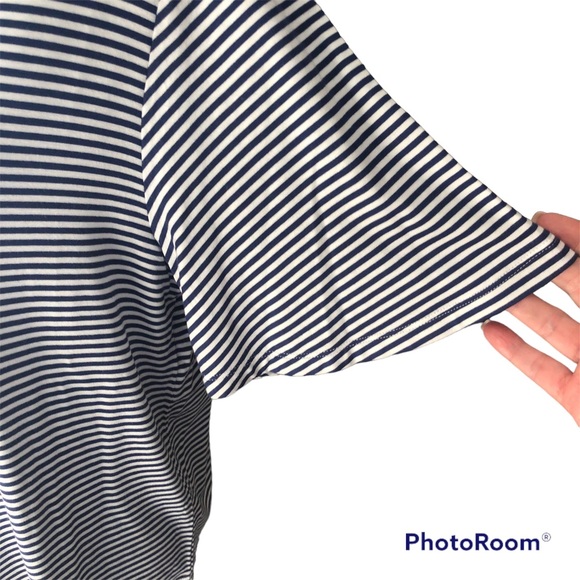 Tommy Bahama Navy and White Stripe Top - Picture 3 of 7